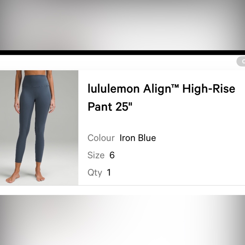 BRAND NEW LULULEMON ALIGN LEGGING 25"